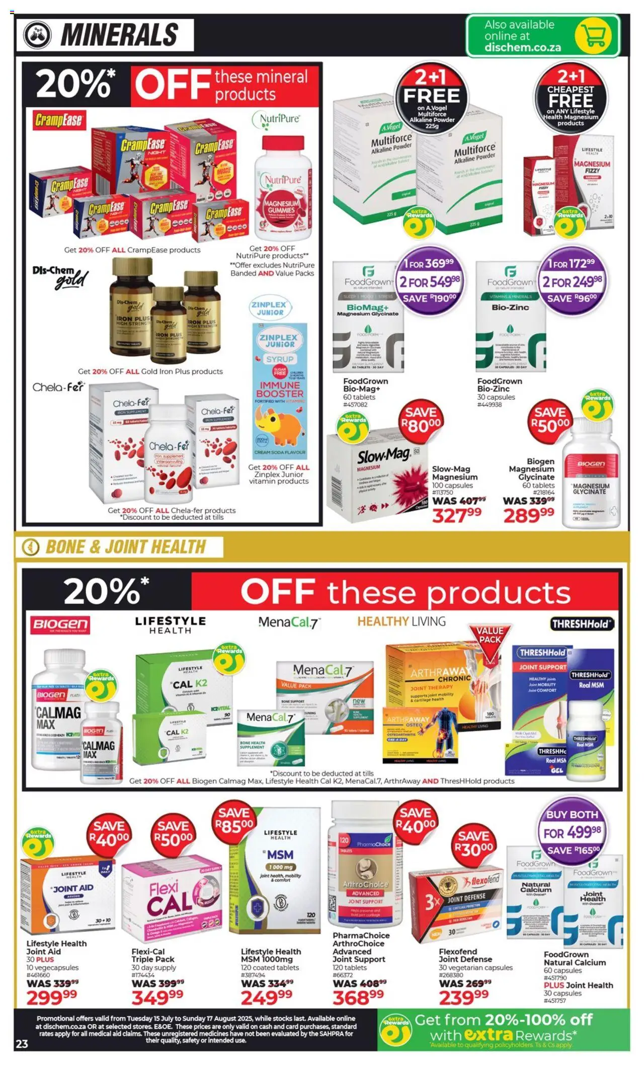 Dis-Chem Specials - page 23- valid from 15/07/2025