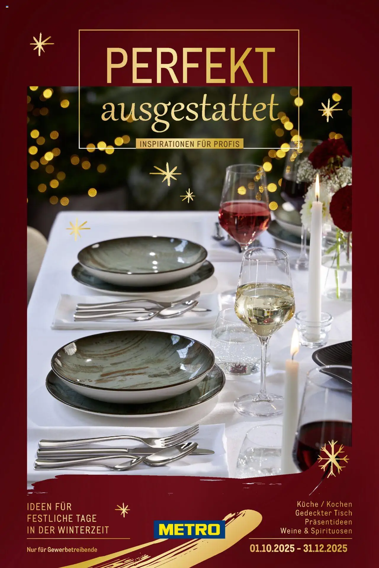 Metro Saisonkatalog "Perfekt ausgestattet" - Seite 1 - gültig ab 01.10.2025