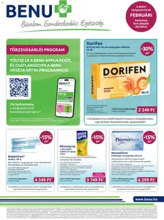 Előnézet BENU Gyógyszertárak Akciós újság érvényes 2026.02.01.-tól