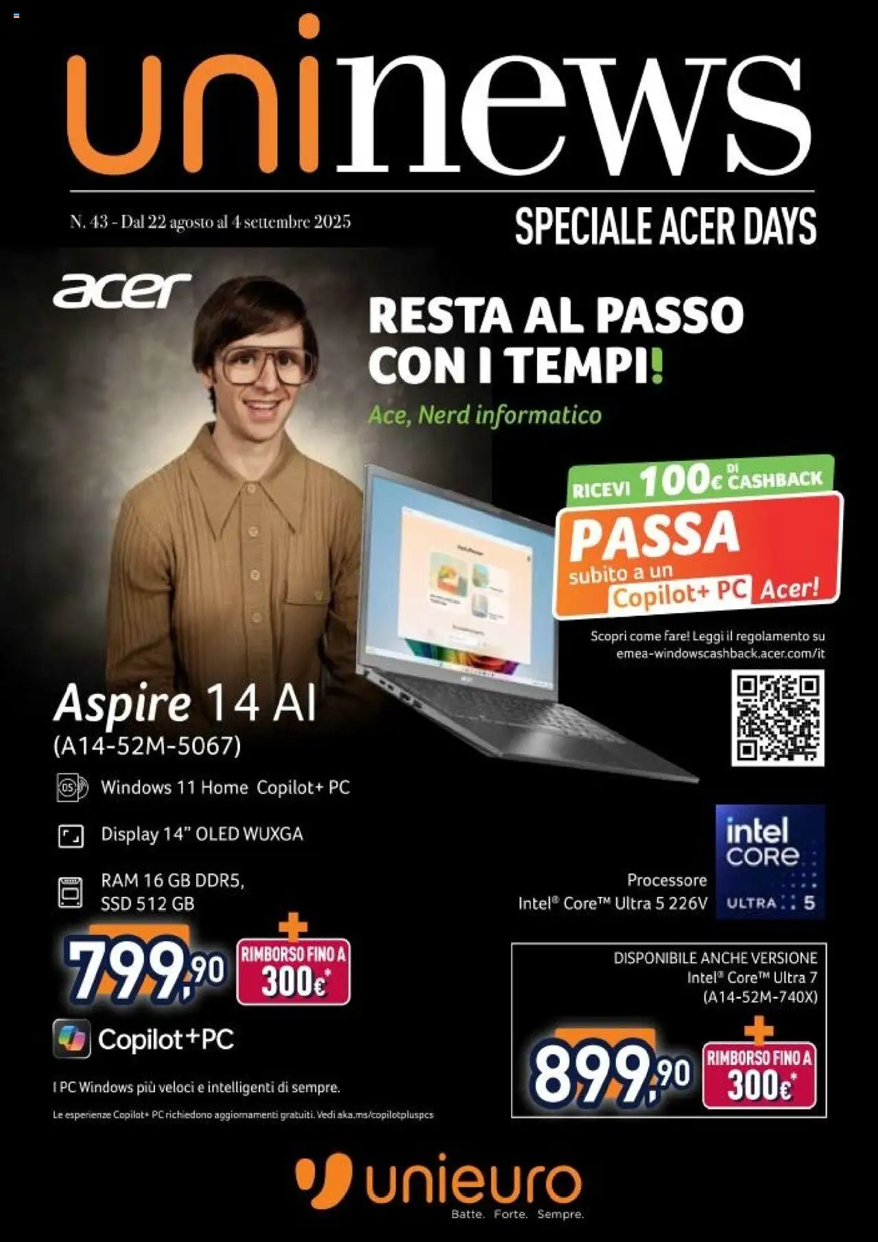 Unieuro Acer catalogo - pagina 1 - valido dal 22/08/2025