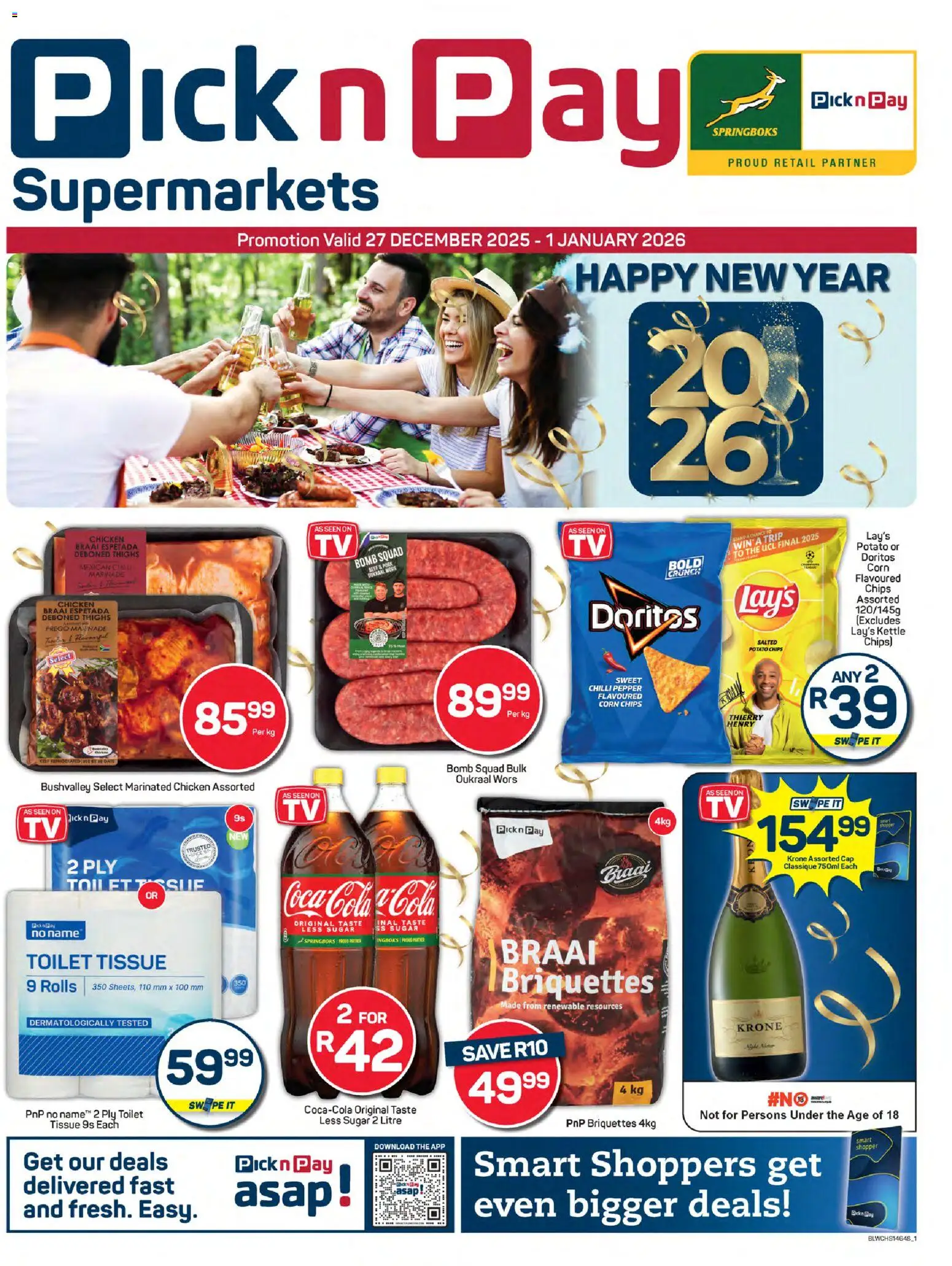 Pick n Pay Specials - page 1- valid from 27/12/2025