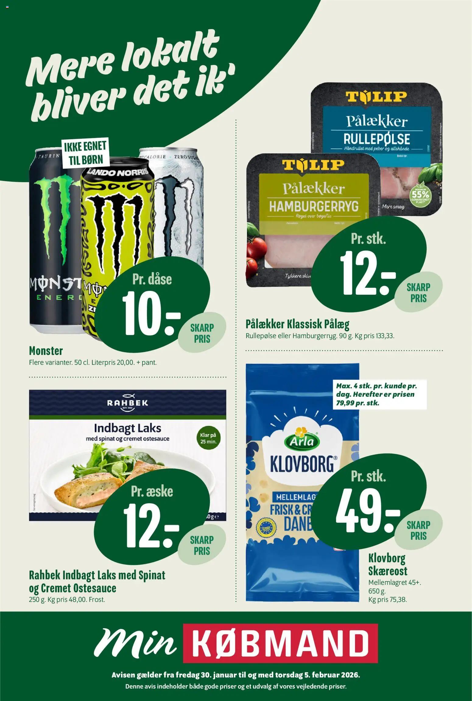 Min Købmand - Tilbudsavis - side 1- gyldig fra 30/01/2026