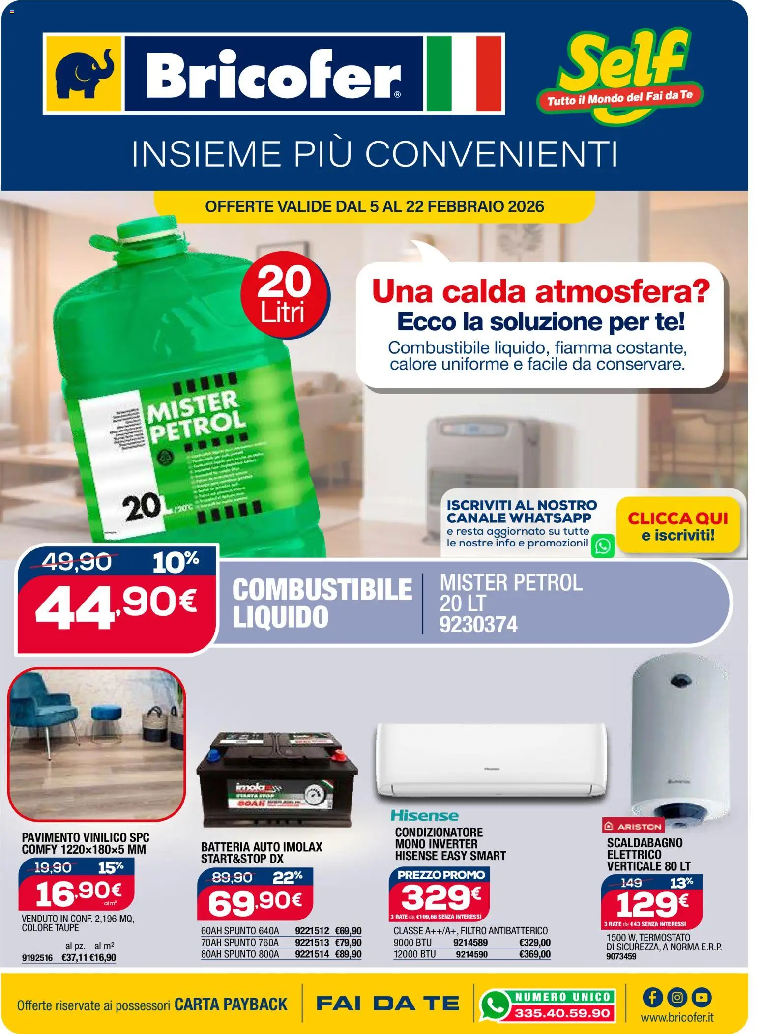 Volantino Bricofer	 - pagina 1 - valido dal 05/02/2026