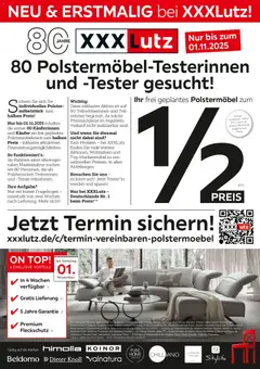 Vorschau XXXL Lutz Polstermöbel-Testerinnen und -Tester gesucht! gültig ab 26.10.2025
