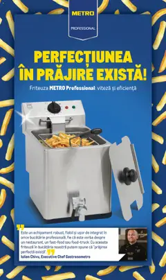 Metro catalog - Friteuză profesională 8L cu robinet golire valabil de la 01.10.2025
