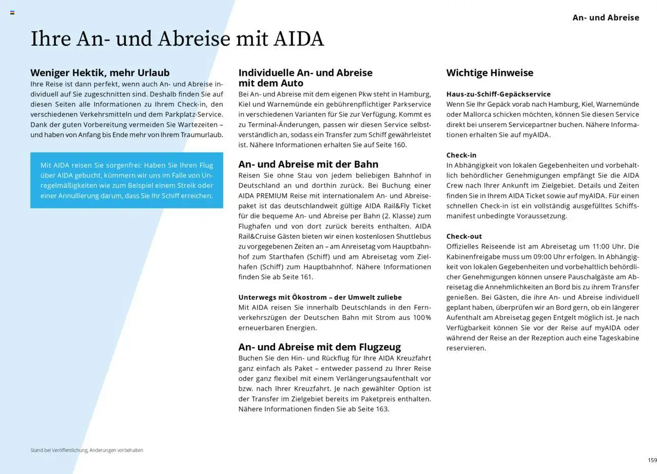 Aida Prospekt Winter 2025/26 - Seite 159 - gültig ab 01.10.2025