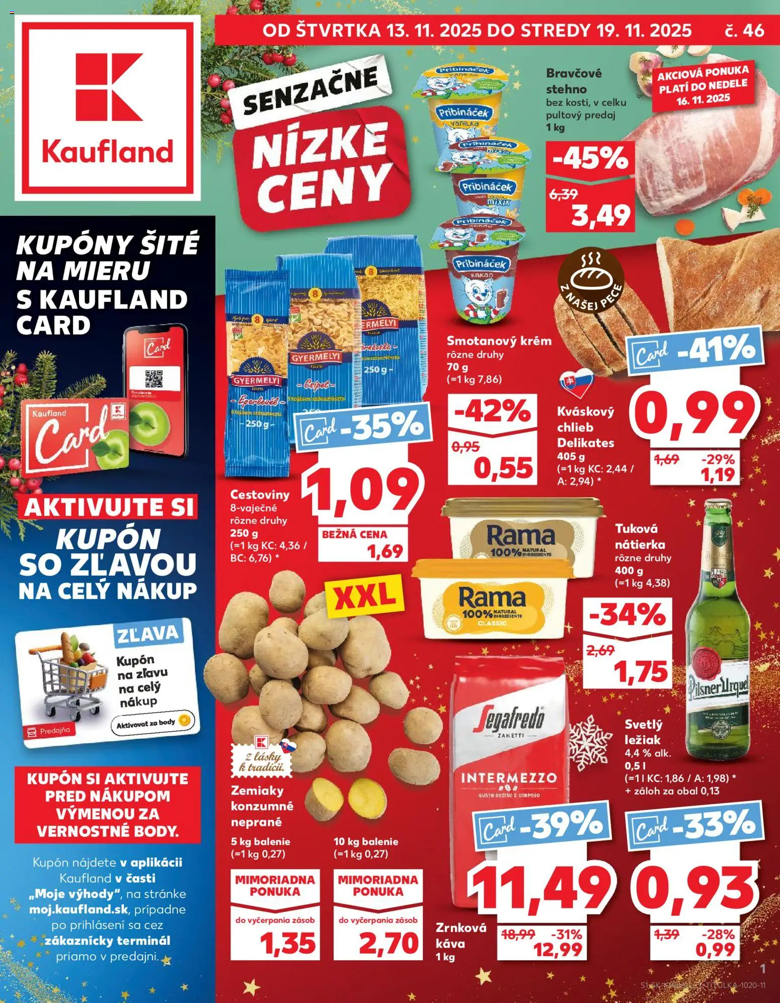 Kaufland leták - strana 1- platný od 13.11.2025