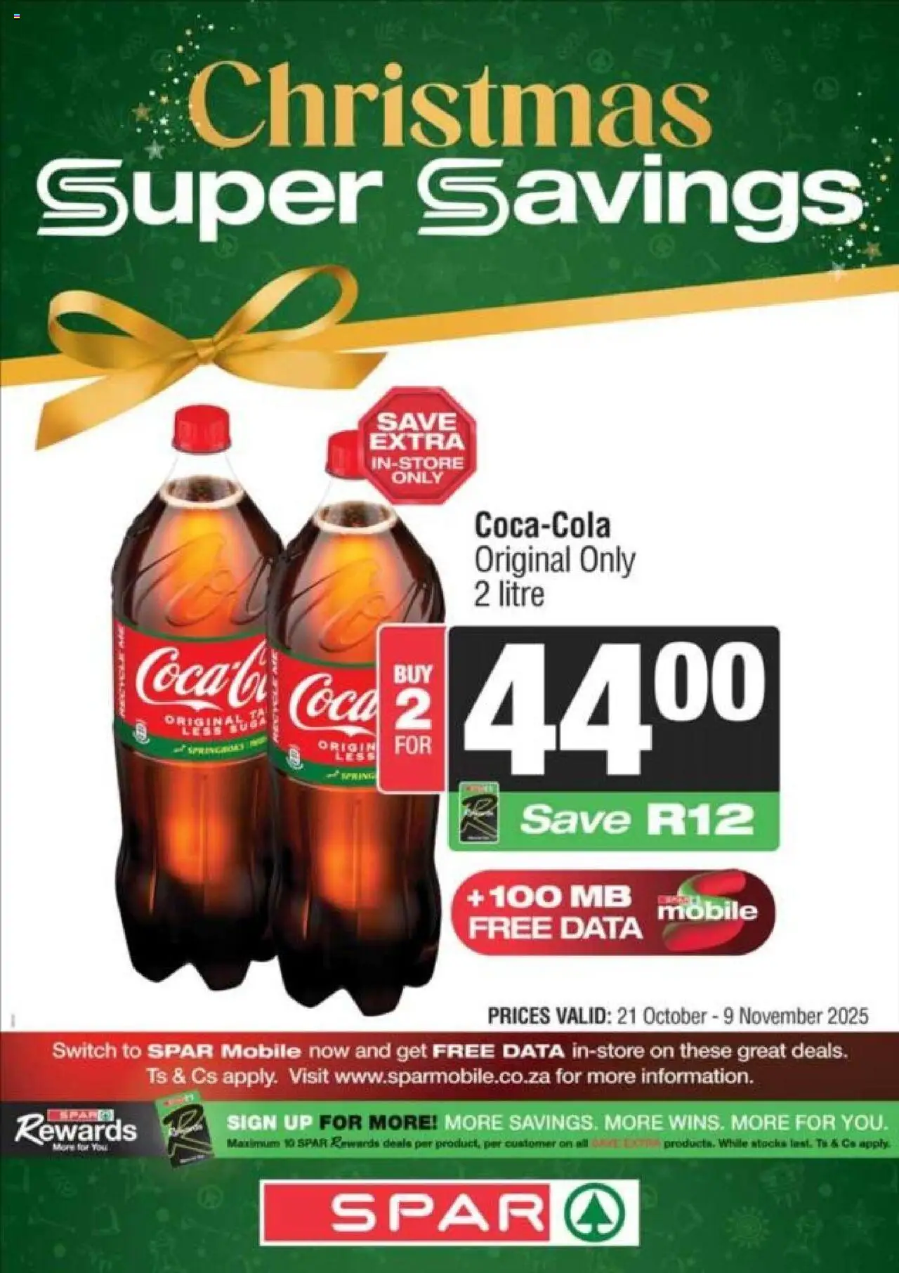 Superspar Specials - page 1- valid from 21/10/2025
