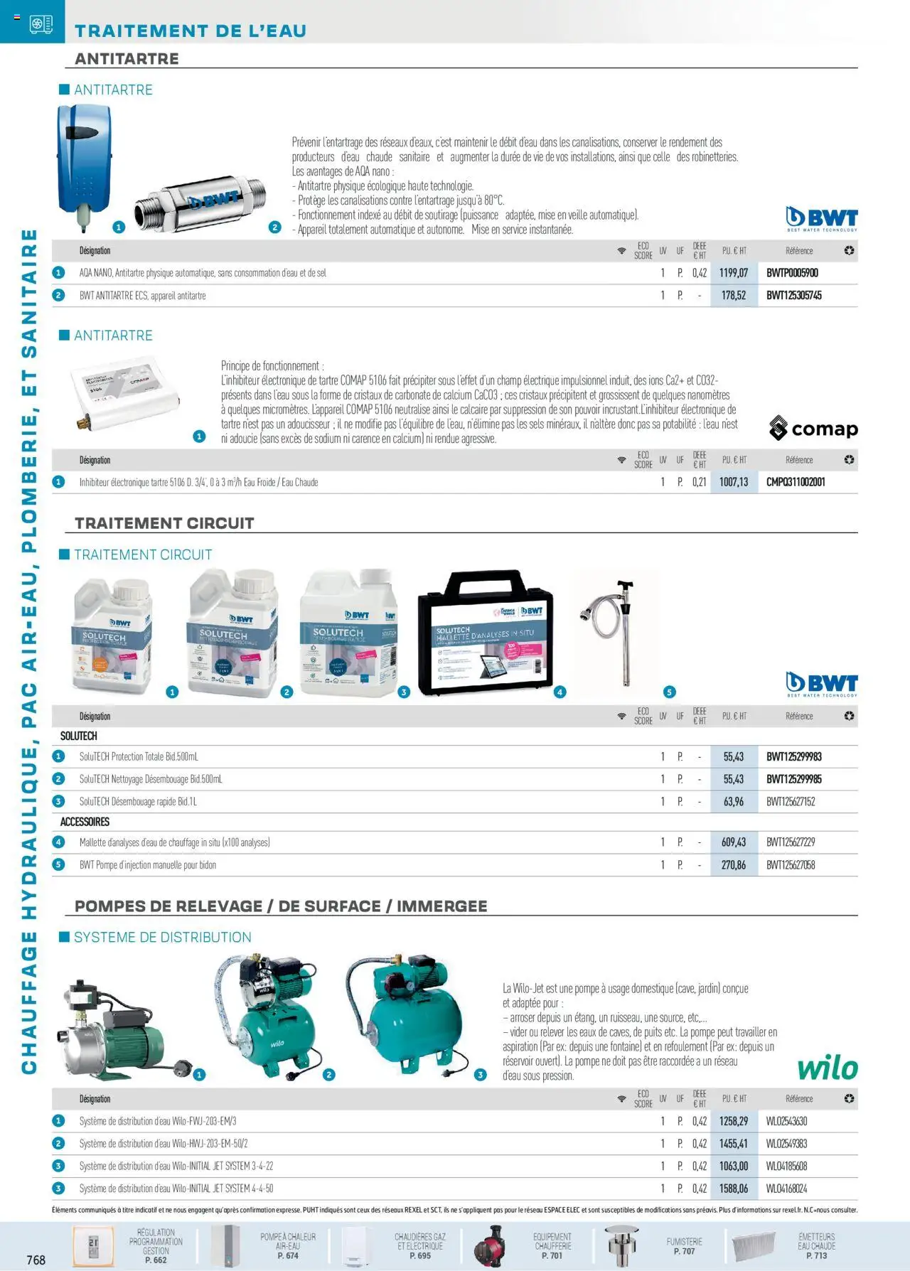 Rexel Chauffage Hydraulique, PAC Air-Eau, Plomberie et Sanitaire - page 110 - valable à partir du 01/12/2024