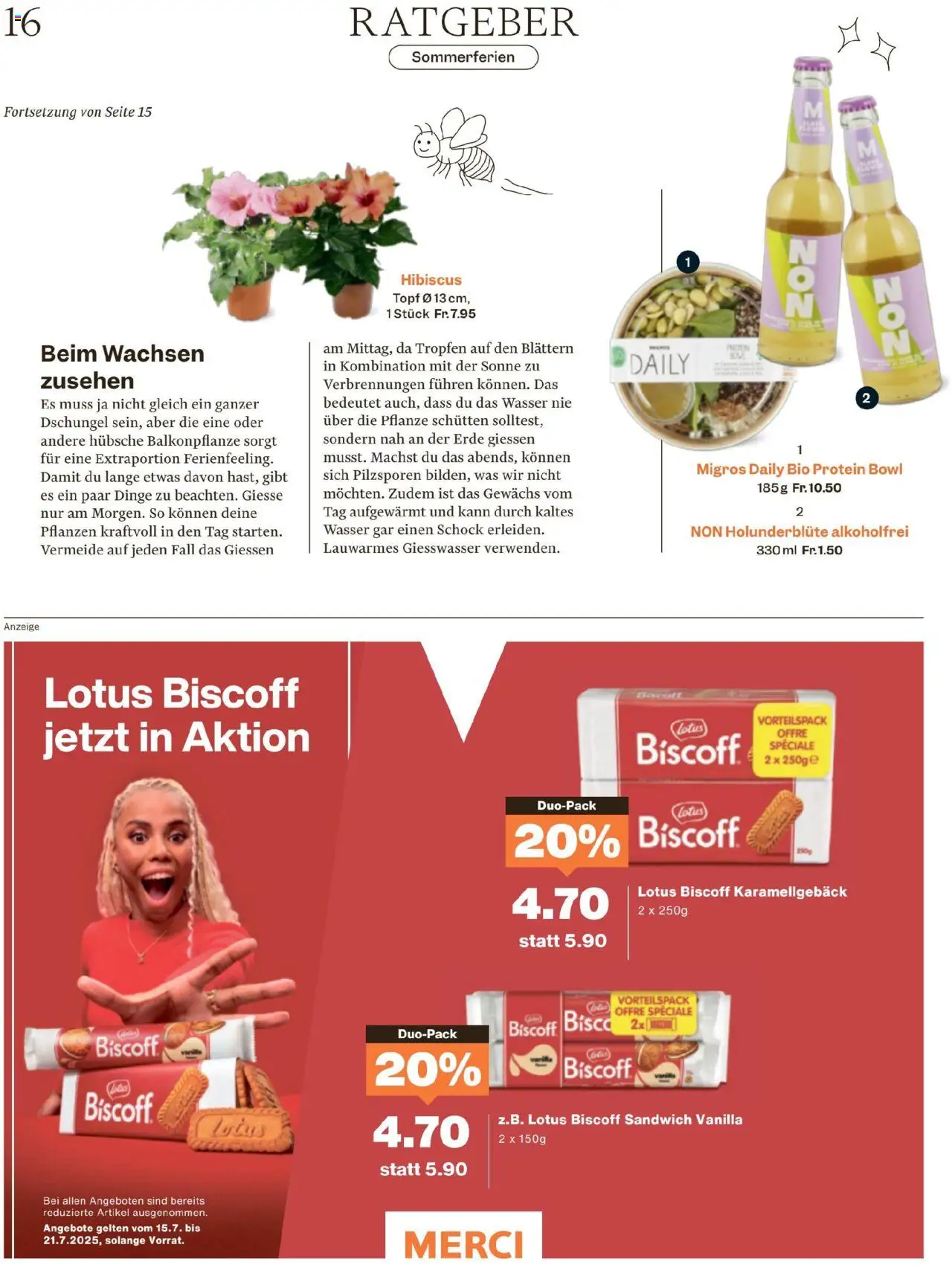 Migros Magazin  - Seite 16- gültig ab 15.07.2025
