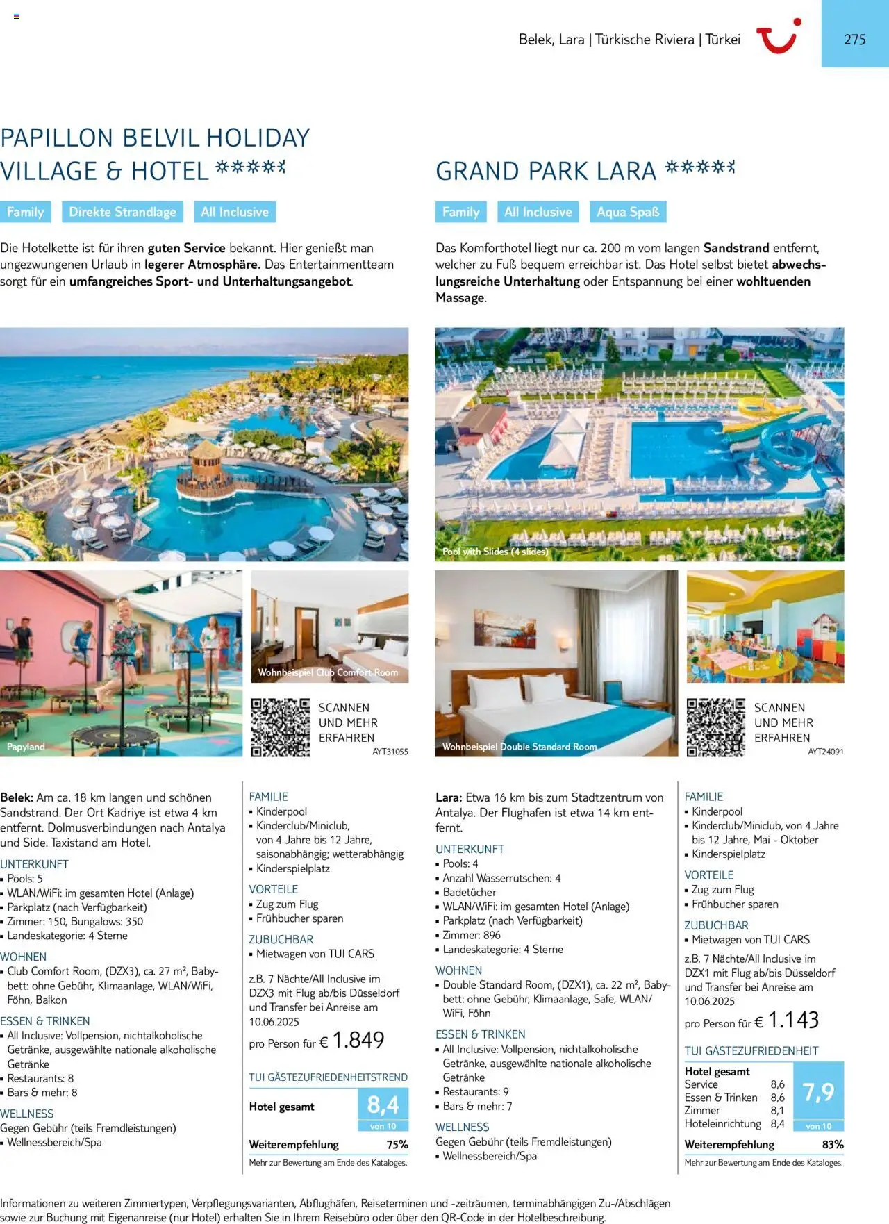 TUI  Südeuropa & Nordafrika 2025/26 - Seite 275 - gültig ab 01.01.2025