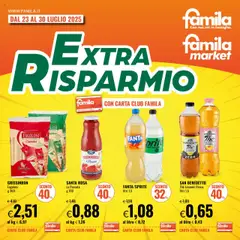 Anteprima Famila Extra Risparmio catalogo valida dal 23/07/2025