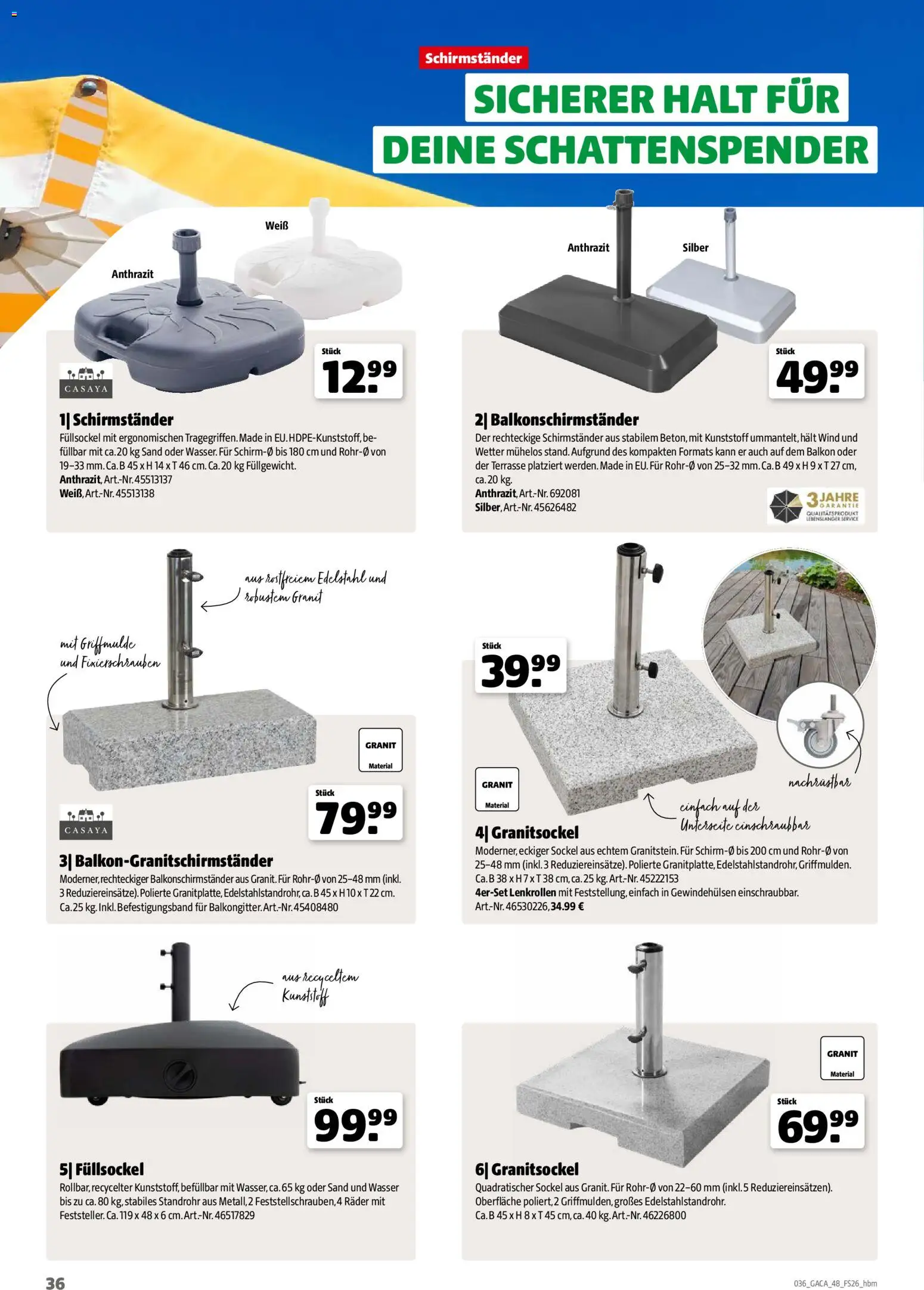 Hagebau Gartenmöbelsortiment - Seite 36 - gültig ab 02.03.2026