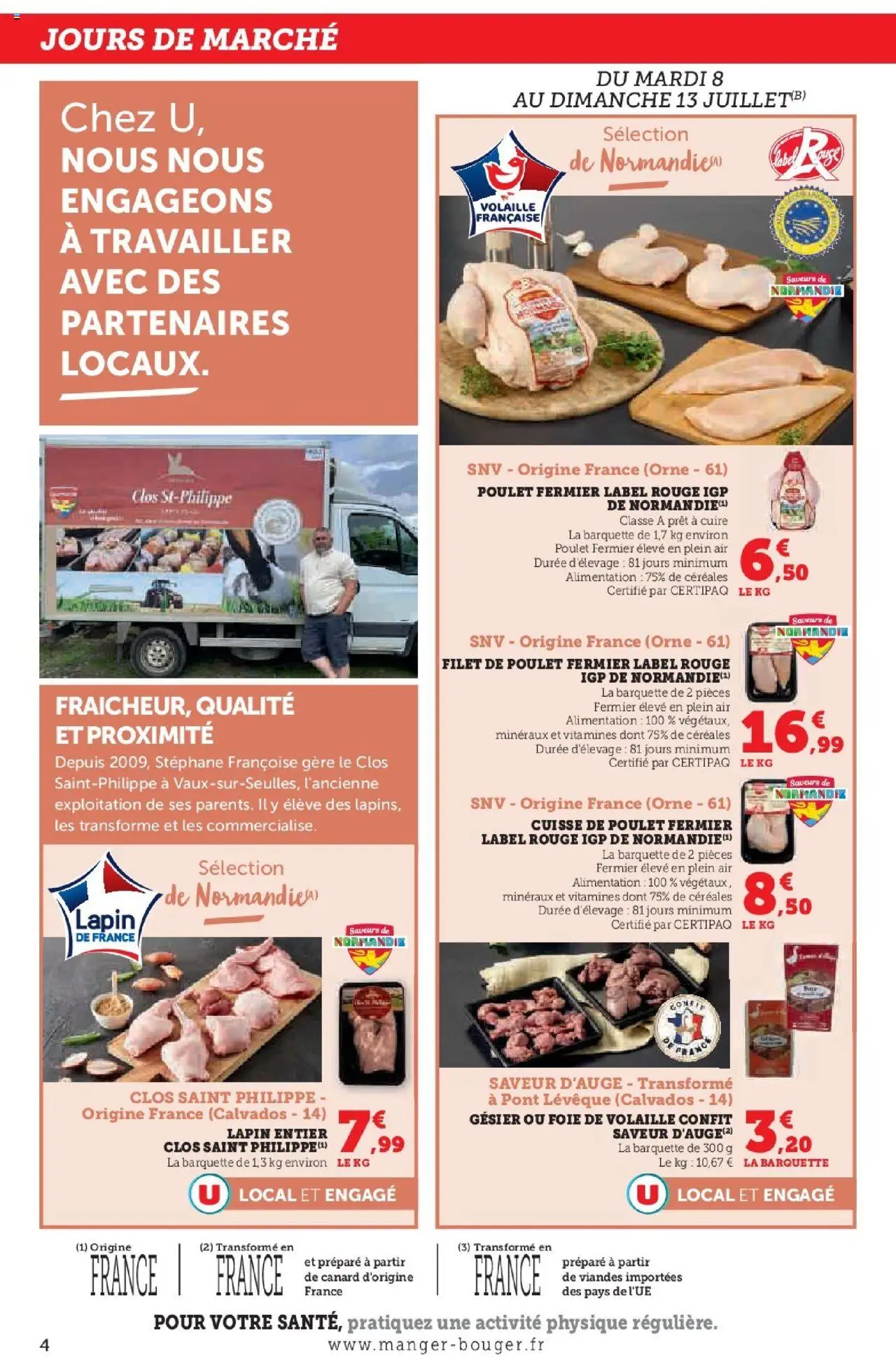 U Express - Engagés pour soutenir nos partenaires locaux Normandie - page 4 - valable à partir du 08/07/2025