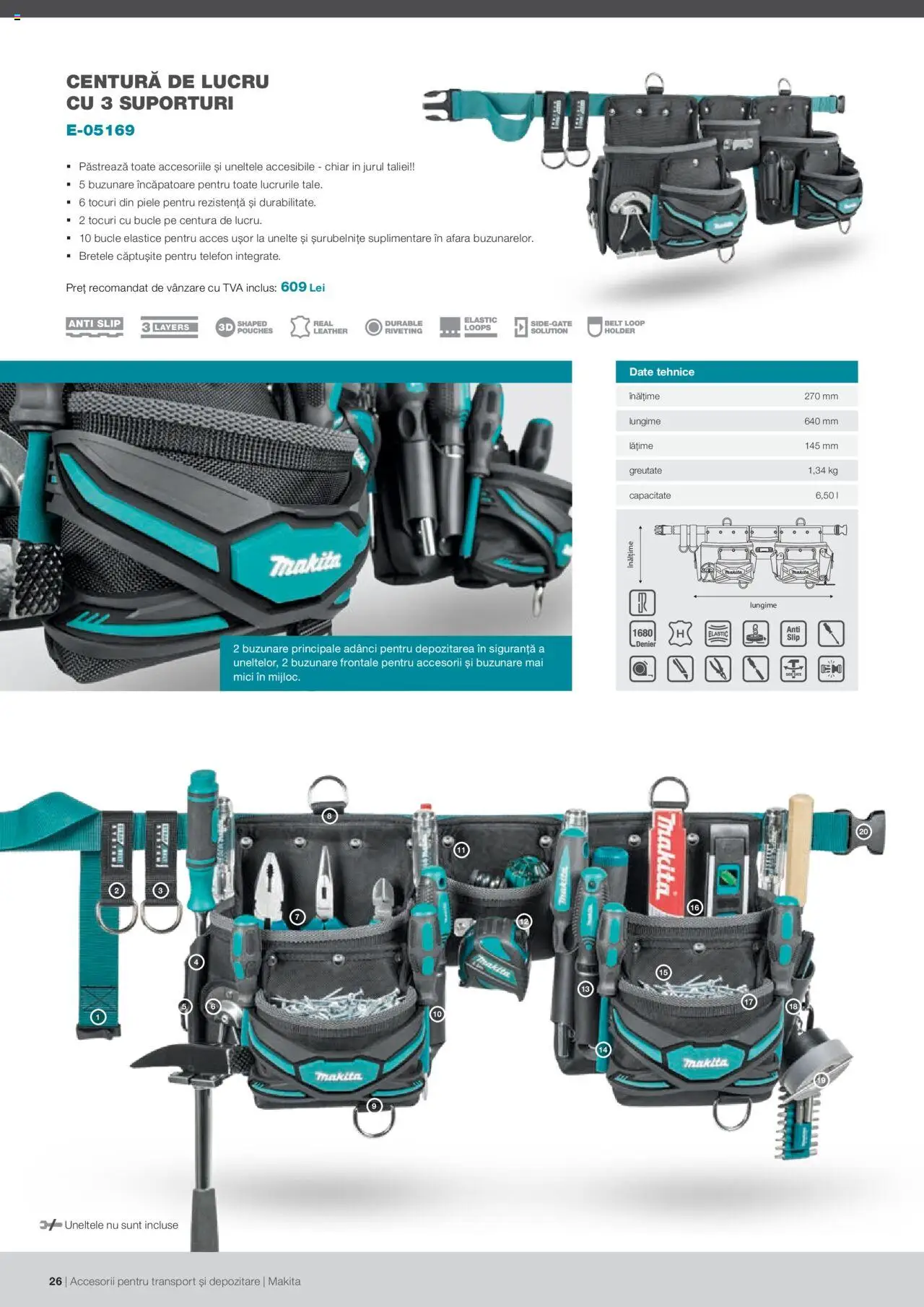 Makita catalog - Accesorii pentru transport si depozitare   - pagina 26- valabil de la 06.09.2021