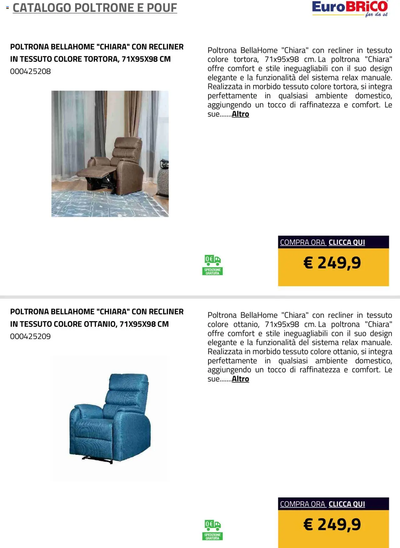 Eurobrico Poltrone e Pouf catalogo - pagina 43 - valido dal 23/07/2025