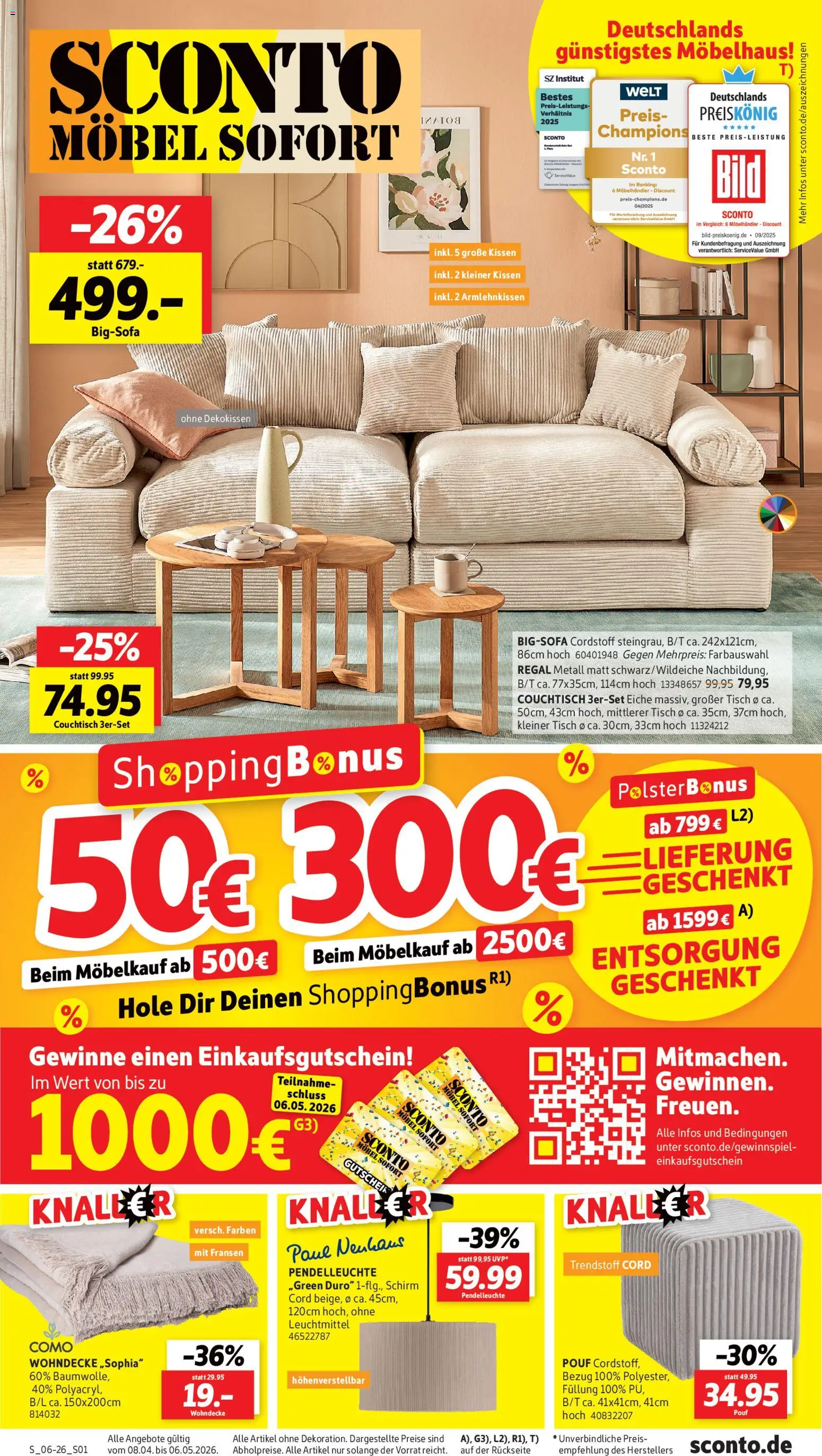 Sconto Prospekt 	 - Seite 1 - gültig ab 08.04.2026