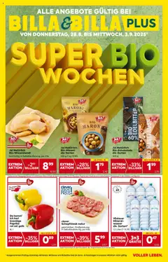 Vorschau Billa Flugblatt gültig ab 28.08.2025