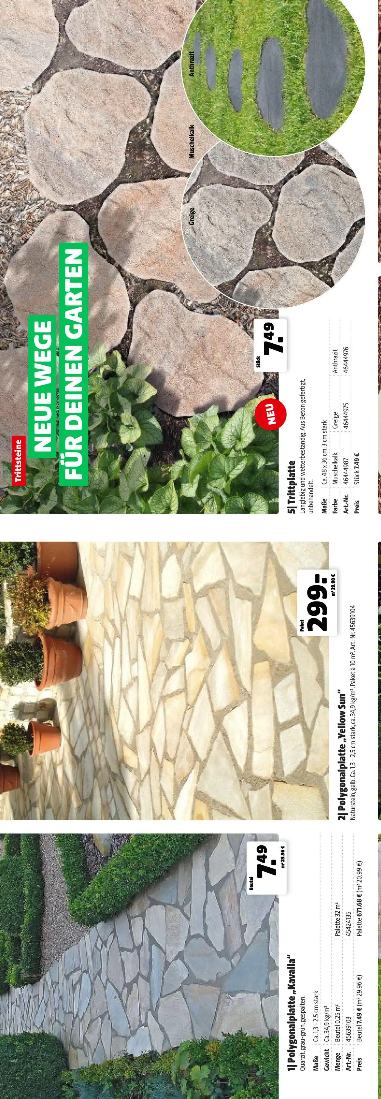 Hagebau Katalog Gartenbaustoffe - Seite 40 - gültig ab 02.03.2025