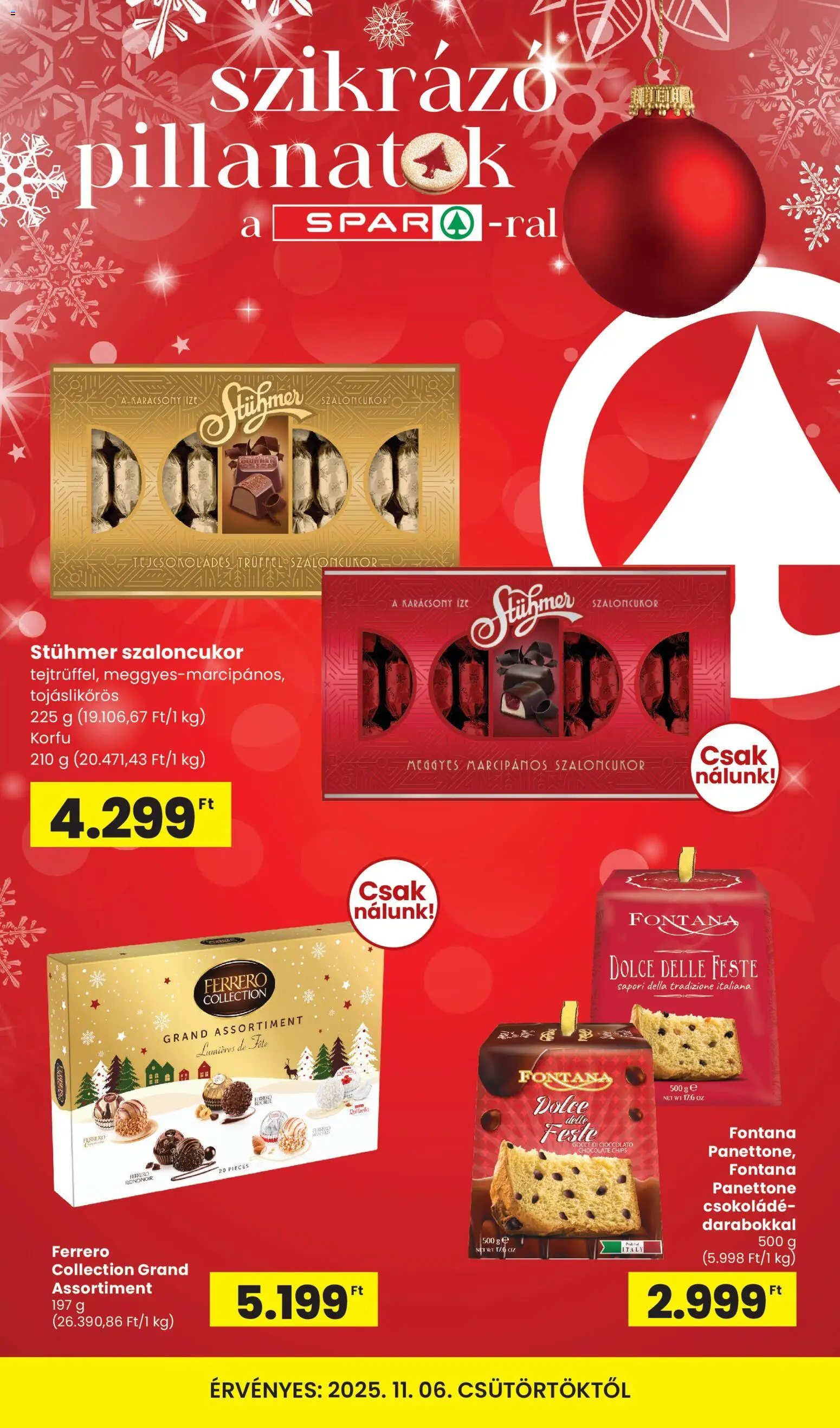 Spar Karácsony online katalógus - 1oldal - érvényes 2025.11.06.-tól