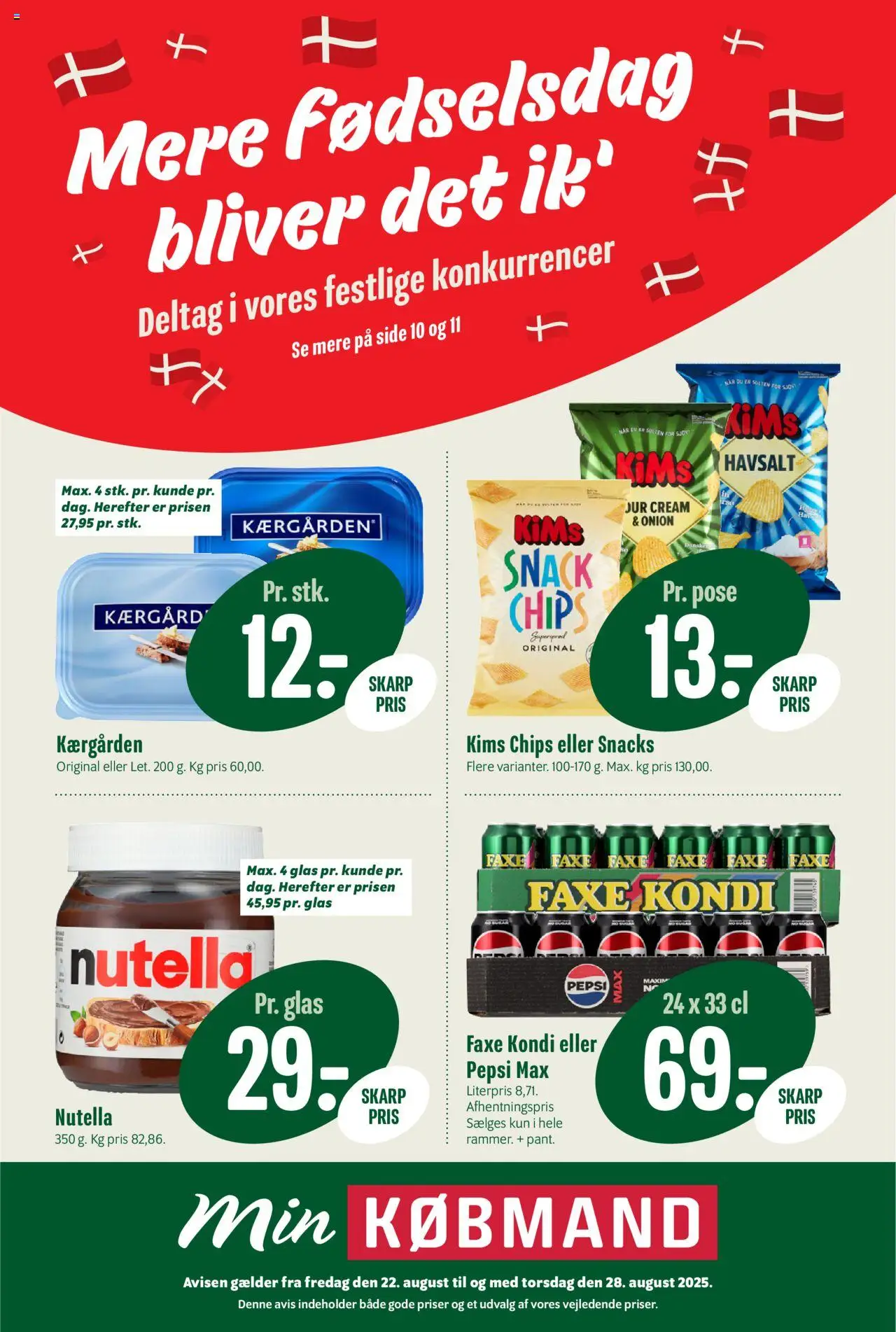 Min Købmand - Tilbudsavis - side 1- gyldig fra 22/08/2025