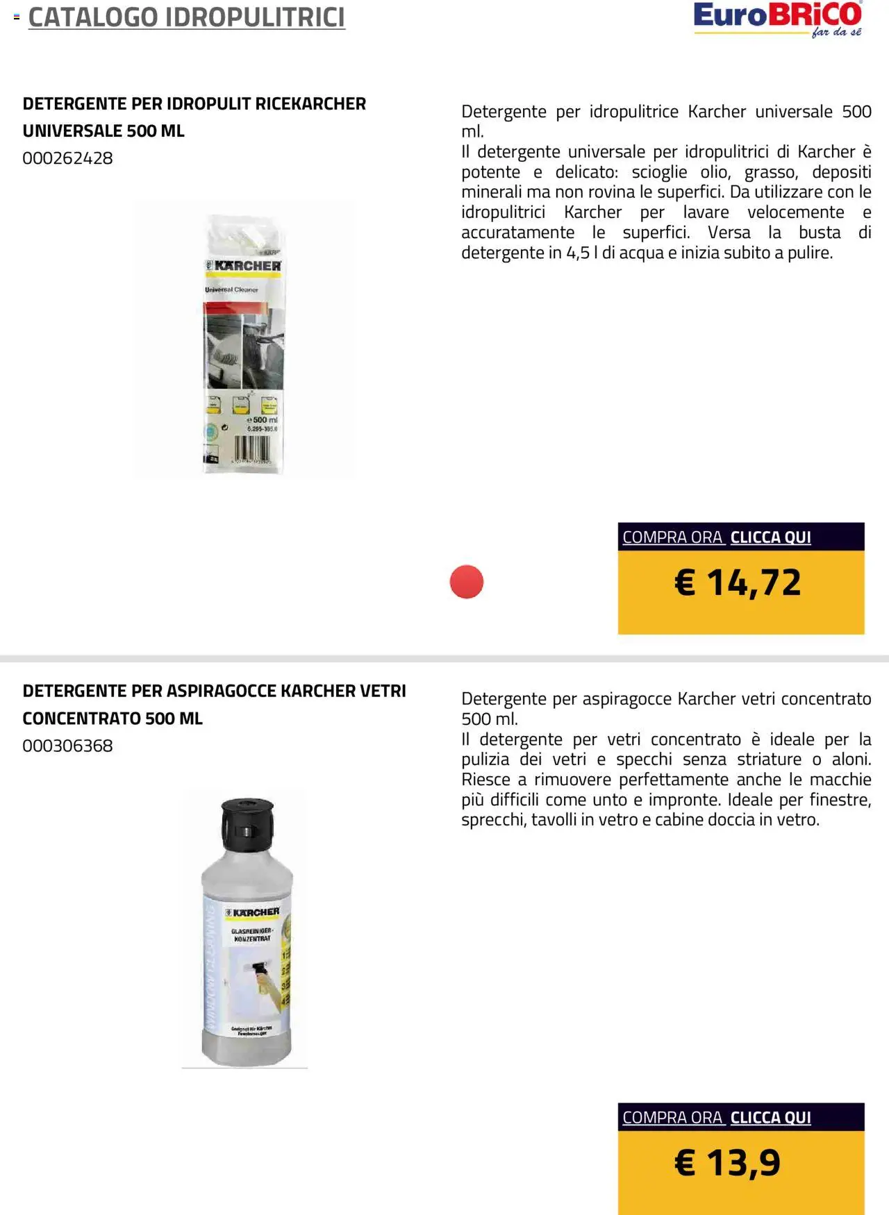 Eurobrico Idropulitrici catalogo - pagina 48 - valido dal 23/07/2025