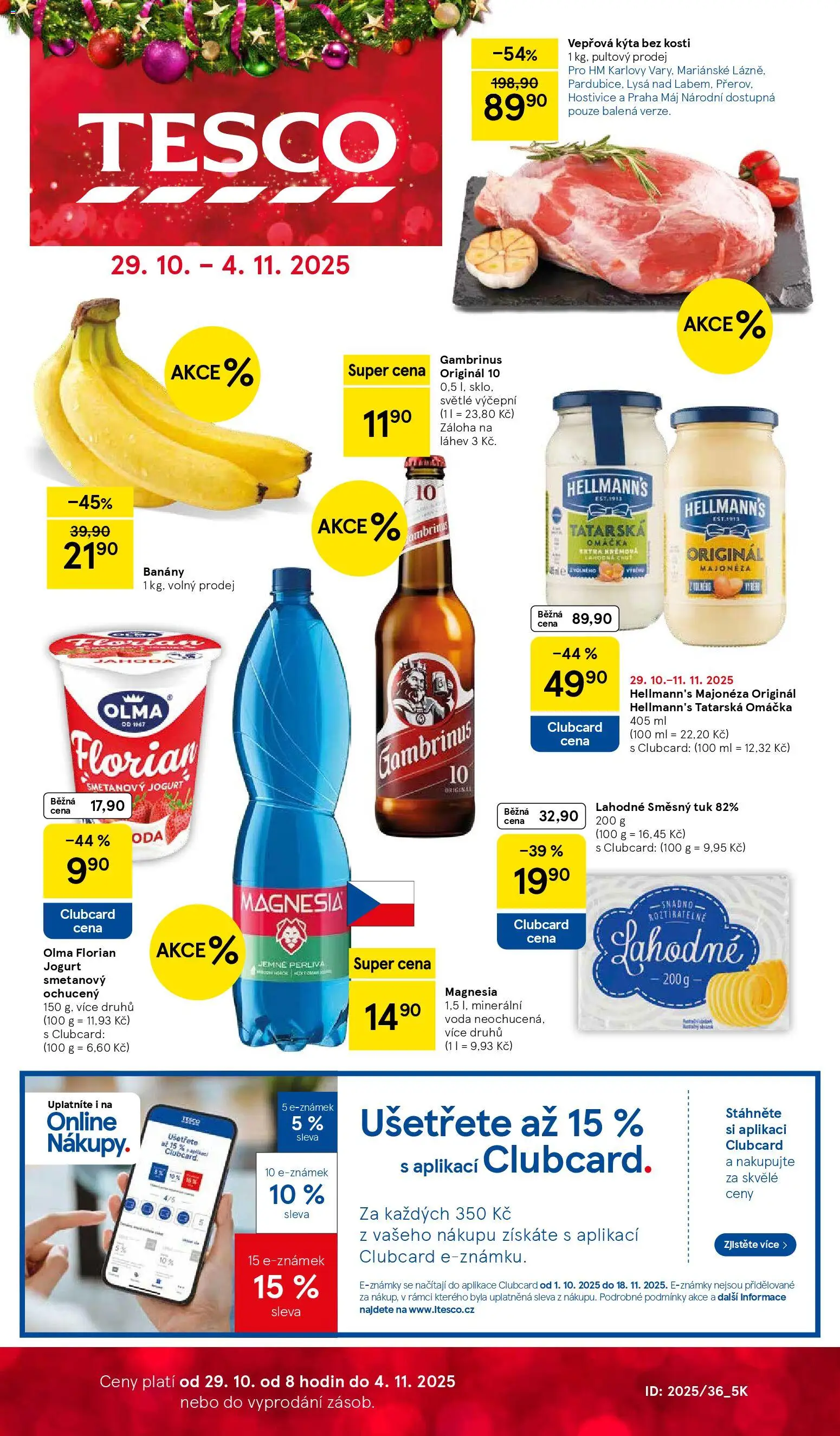 Tesco leták - Hypermarket - strana 1- platný od 29.10.2025