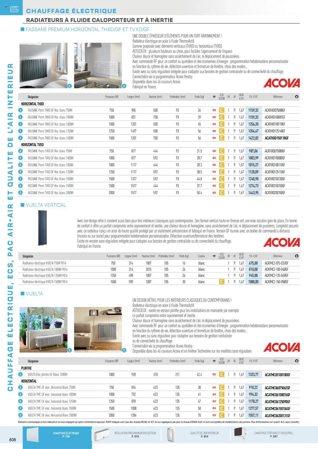 Rexel - Chauffage Électrique, ECS, PAC AIR-AIR Et Qualite De L´Air Interieur - page 14 - valable à partir du 16/07/2025