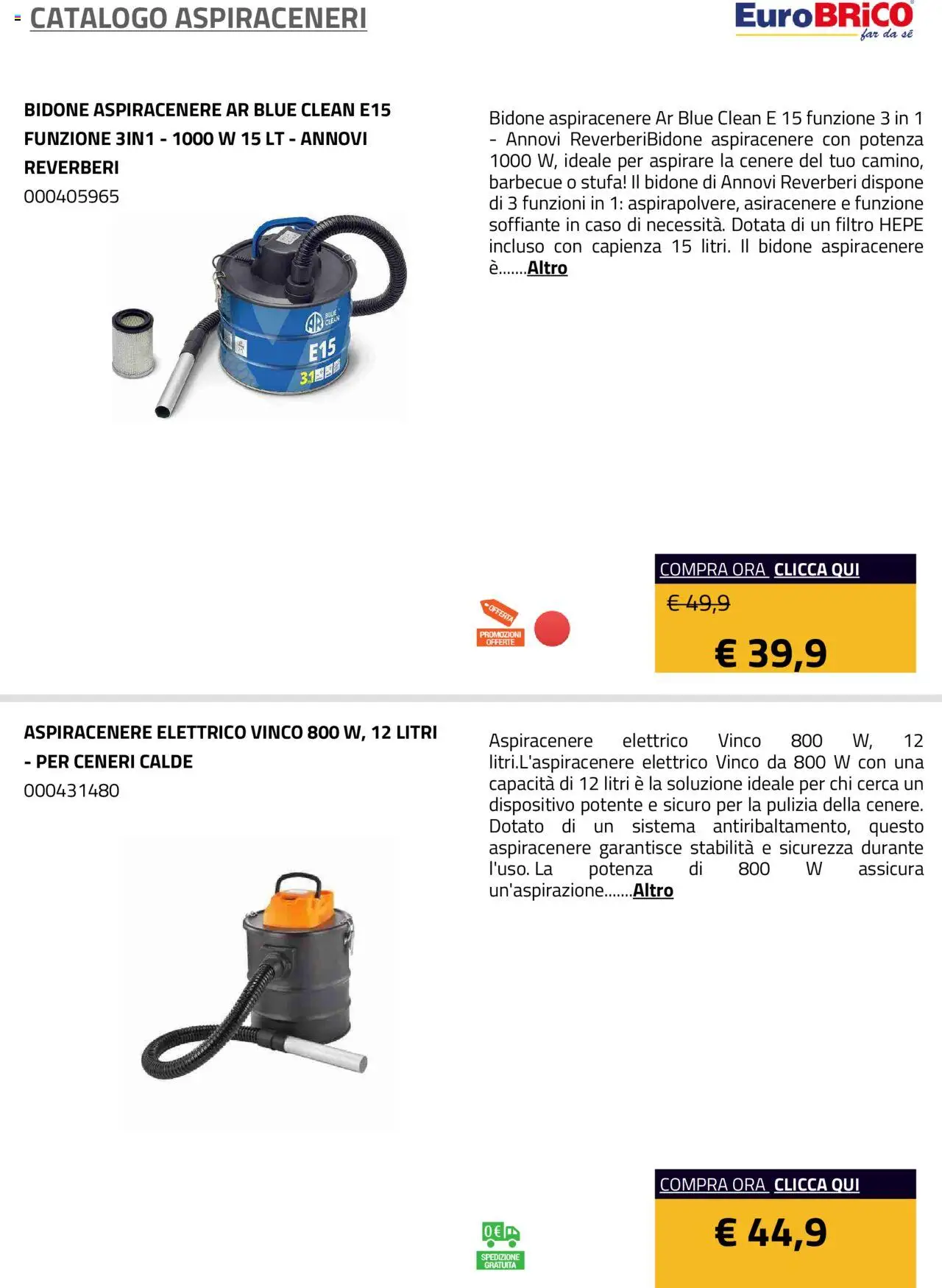 Eurobrico Aspiraceneri catalogo - pagina 7 - valido dal 23/07/2025