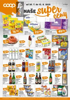 Náhled Trefa leták - COOP naše super ceny platný od 30.07.2025