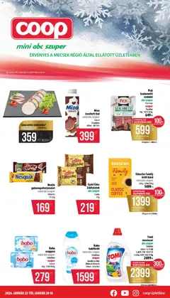 Előnézet COOP - Mini & Abc & Szuper / Mecsek érvényes 2026.01.22.-tól