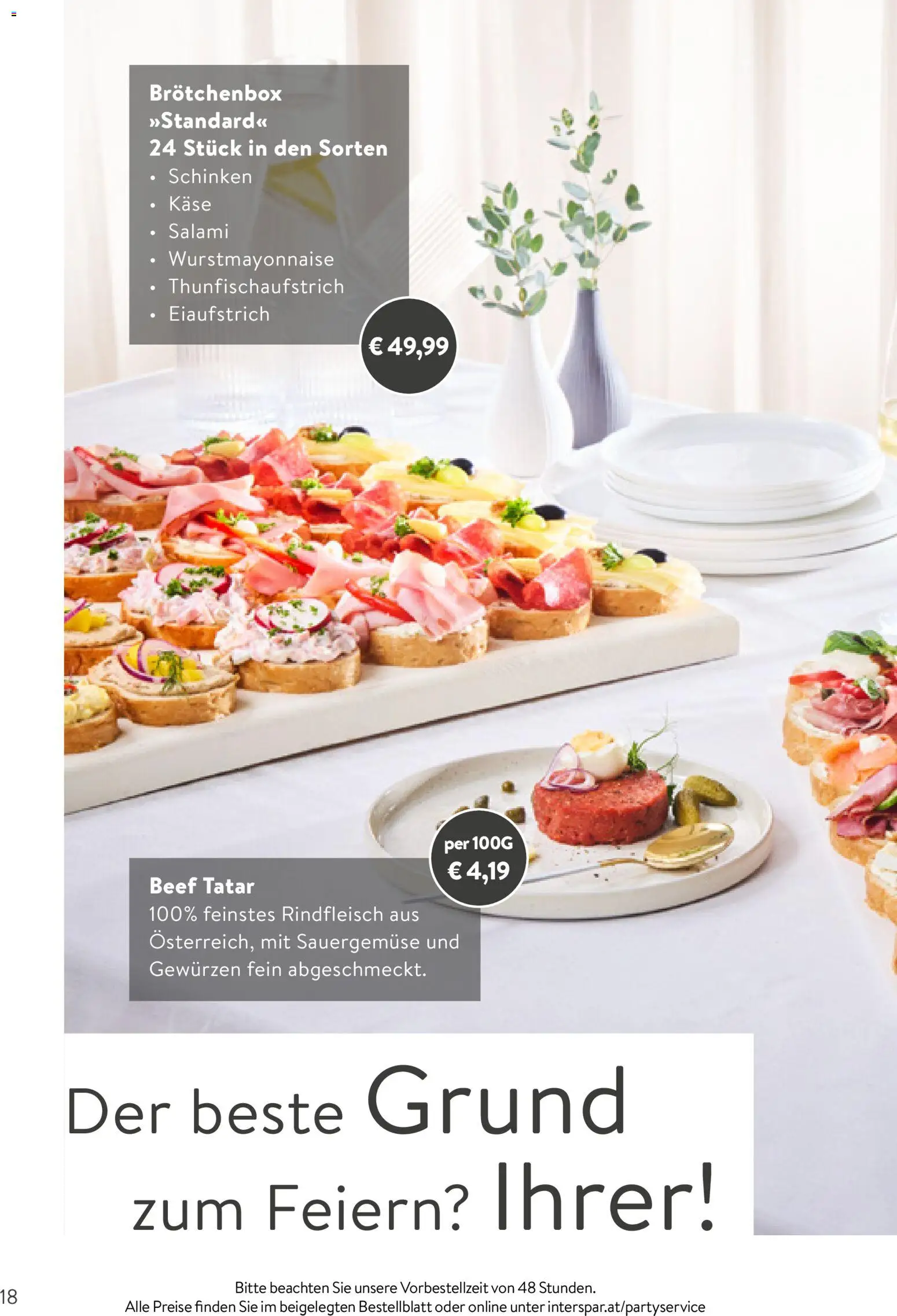 Interspar Party Service - page 18- valid from 26.01.2026