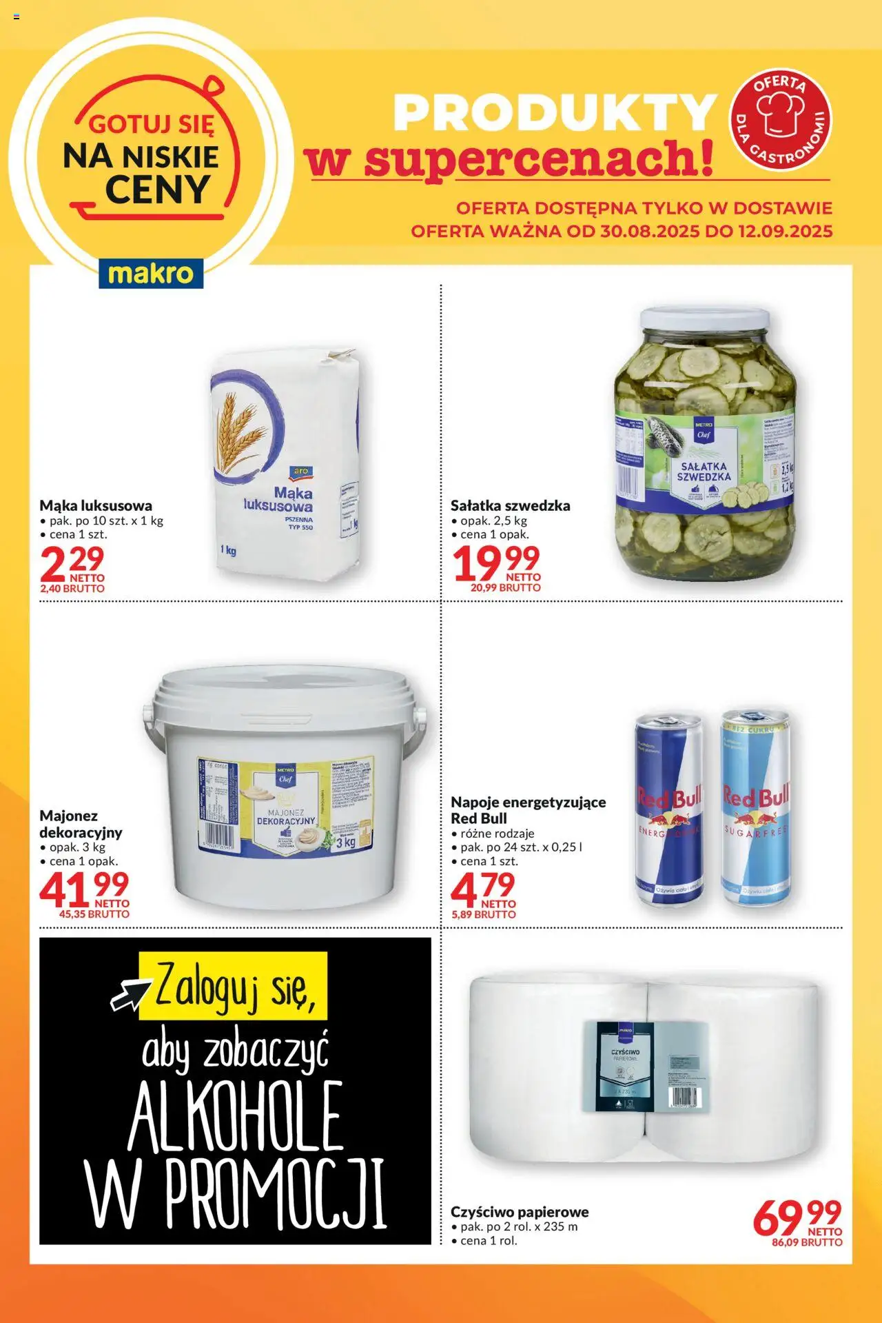 Makro Gazetka - Gotuj się na niskie ceny w dostawie - strona 1- ważny od 30.08.2025