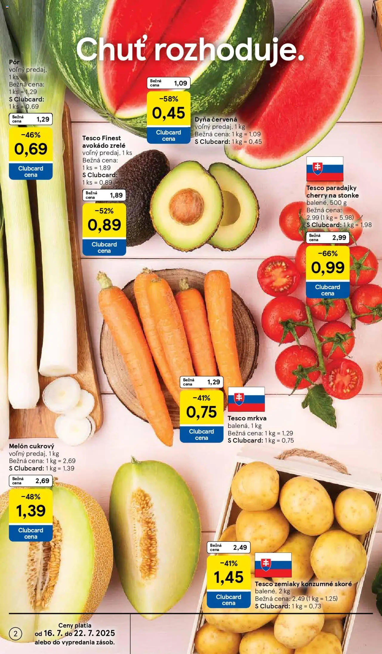 Tesco Supermarket - leták - strana 2- platný od 16.07.2025