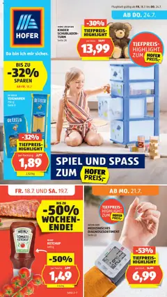 Vorschau Hofer Flugblatt gültig ab 18.07.2025