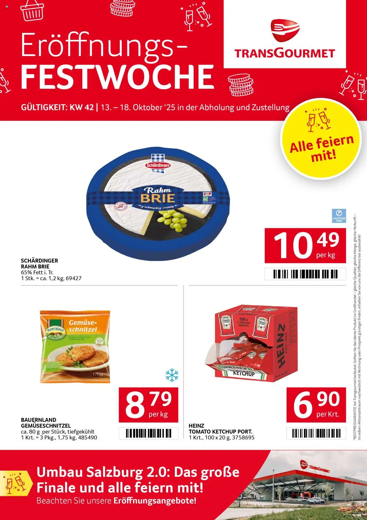 Transgourmet Eröffnungs Festwoche - Seite 1- gültig ab 13.10.2025