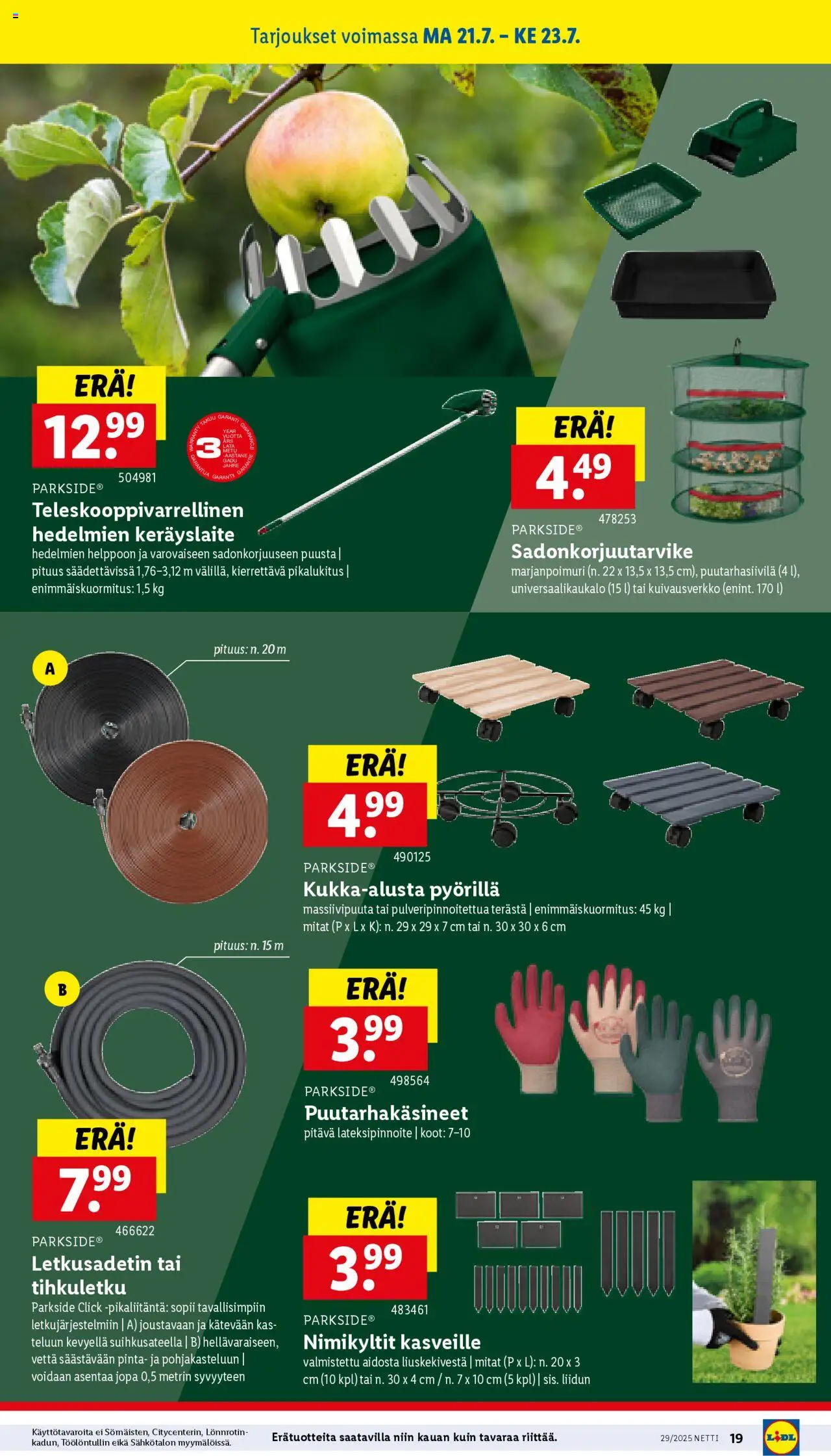 Lidl tarjoukset - sivu 23- voimassa alkaen 17/07/2025