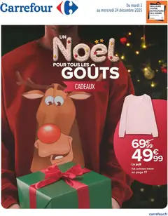 Aperçu Carrefour catalogue Un Noël pour tous les goûts cadeaux valable à partir du 02/12/2025