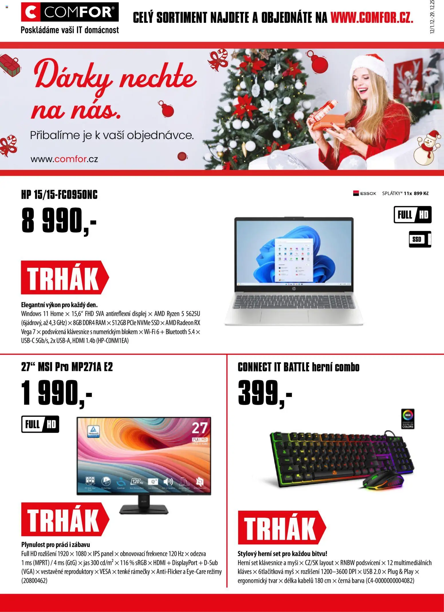 Comfor leták - strana 1- platný od 01.12.2022