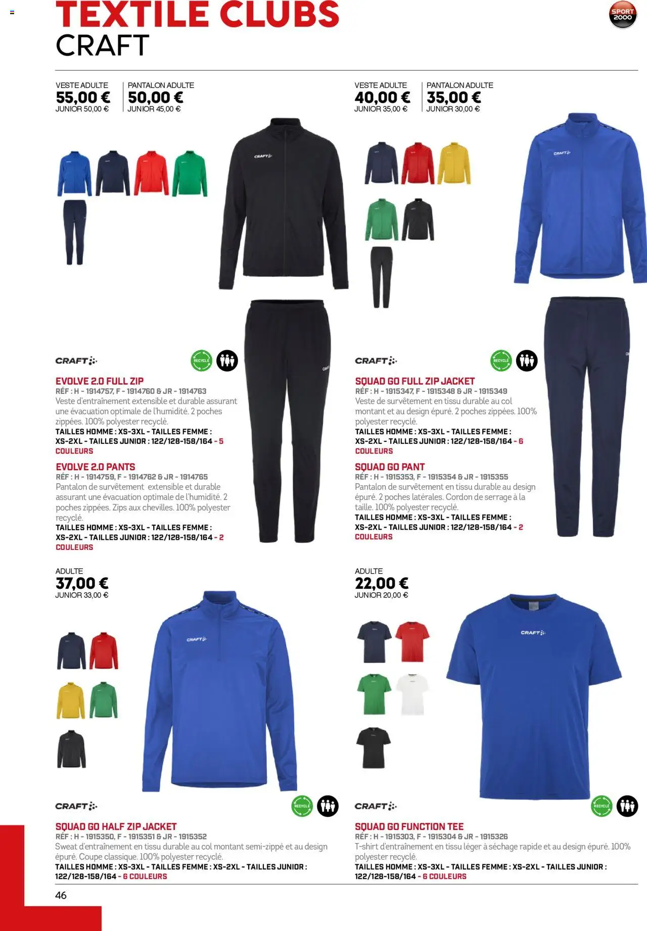 Sport 2000 brochure - page 46 - valable à partir du 01/06/2025