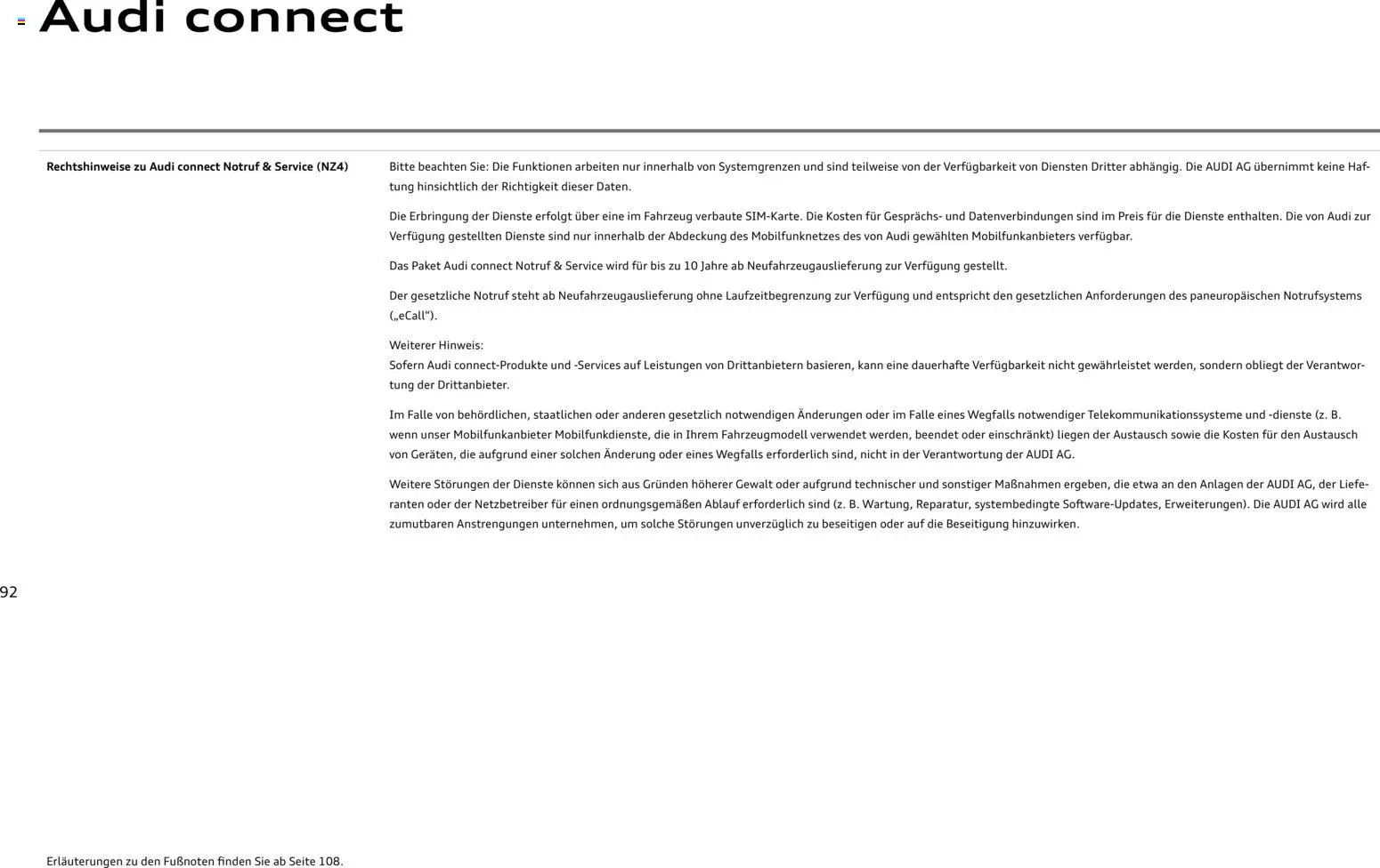 Audi A1 Sportback / A1 allstreet - Seite 92 - gültig ab 28.10.2025