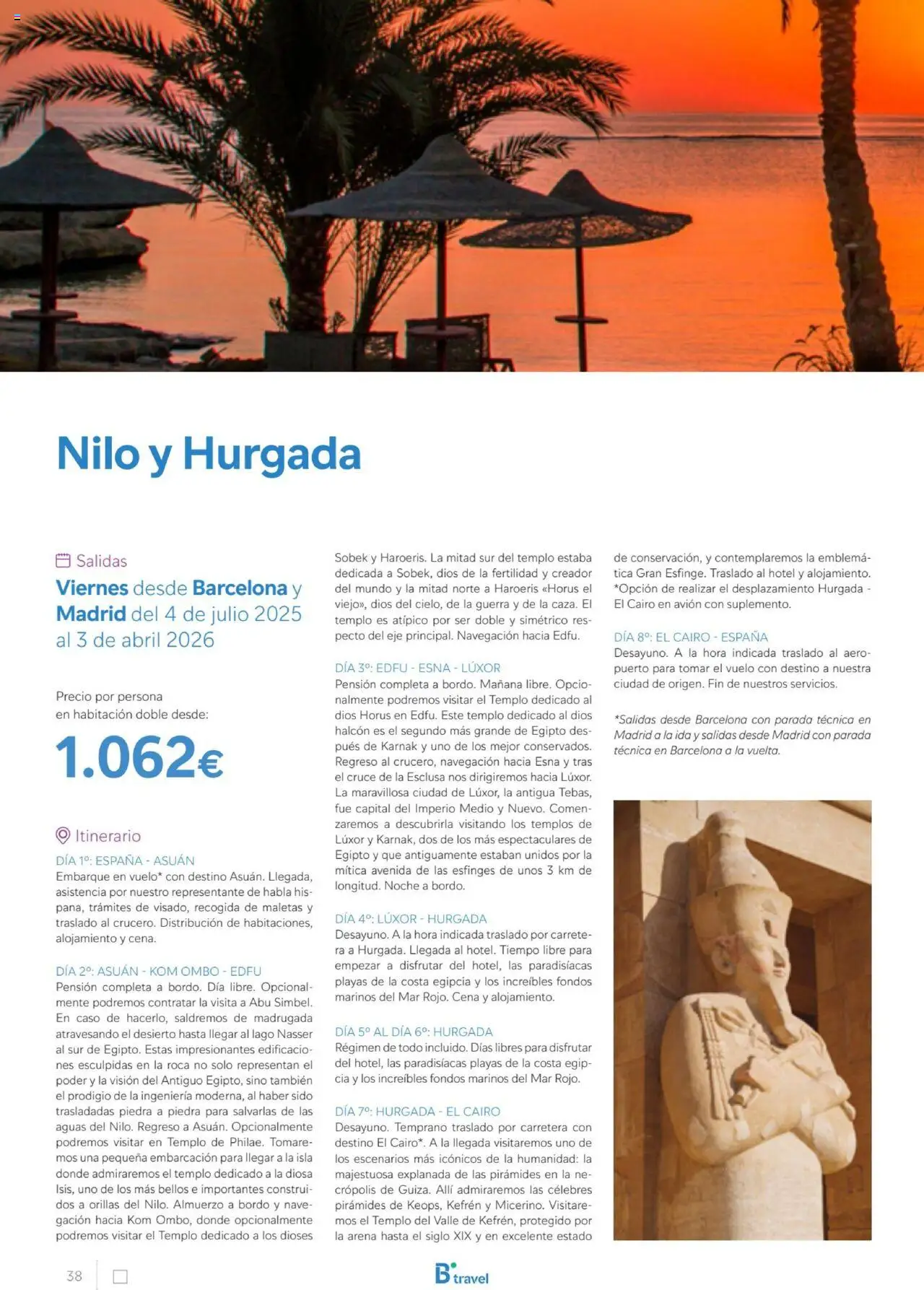 B the travel brand Egipto - Página de 38 - Válido desde 01/07/2025