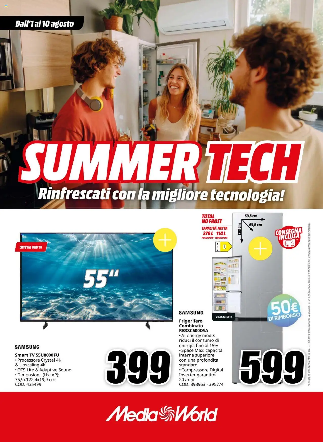 Volantino Media World	 - pagina 1 - valido dal 01/08/2025