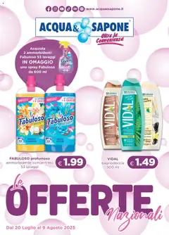 Anteprima Volantino Acqua e Sapone	 valida dal 20/07/2025