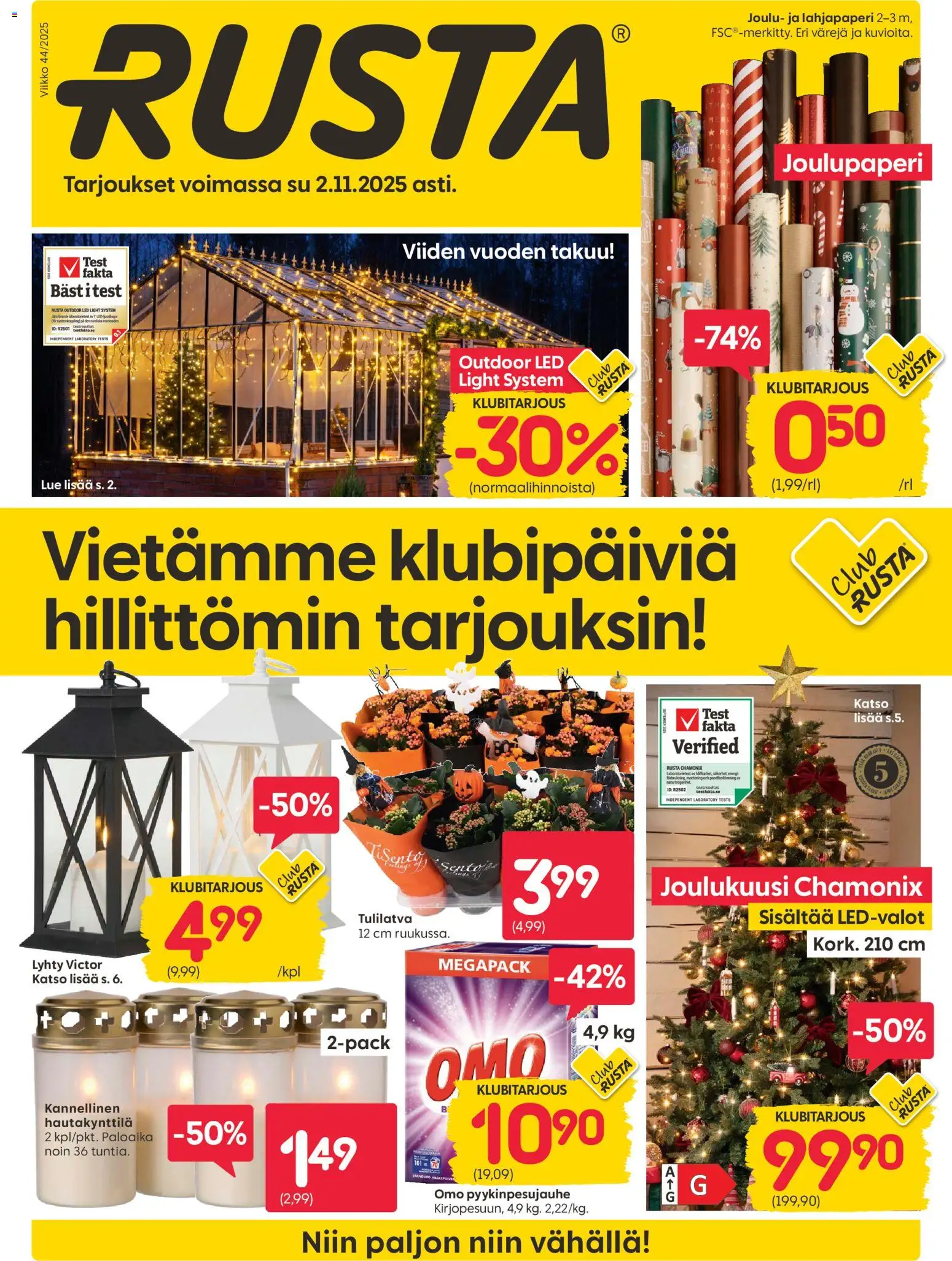 Rusta tarjoukset - sivu 1- voimassa alkaen 27/10/2025