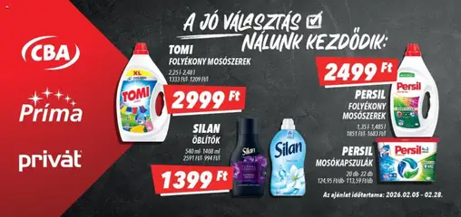 Előnézet CBA Príma - Óriásplakátok érvényes 2026.02.05.-tól