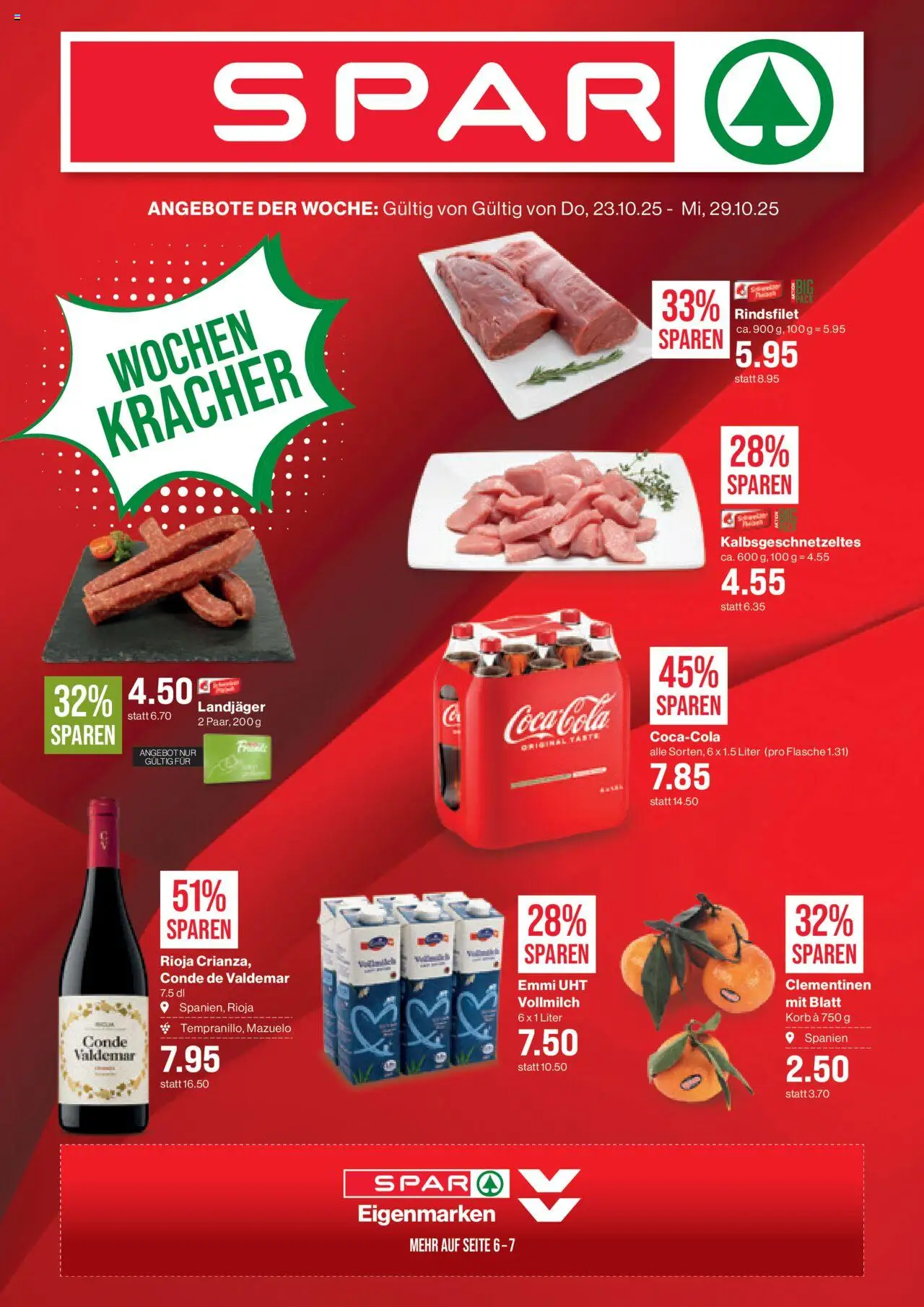 SPAR Aktionen - Seite 1- gültig ab 23.10.2025