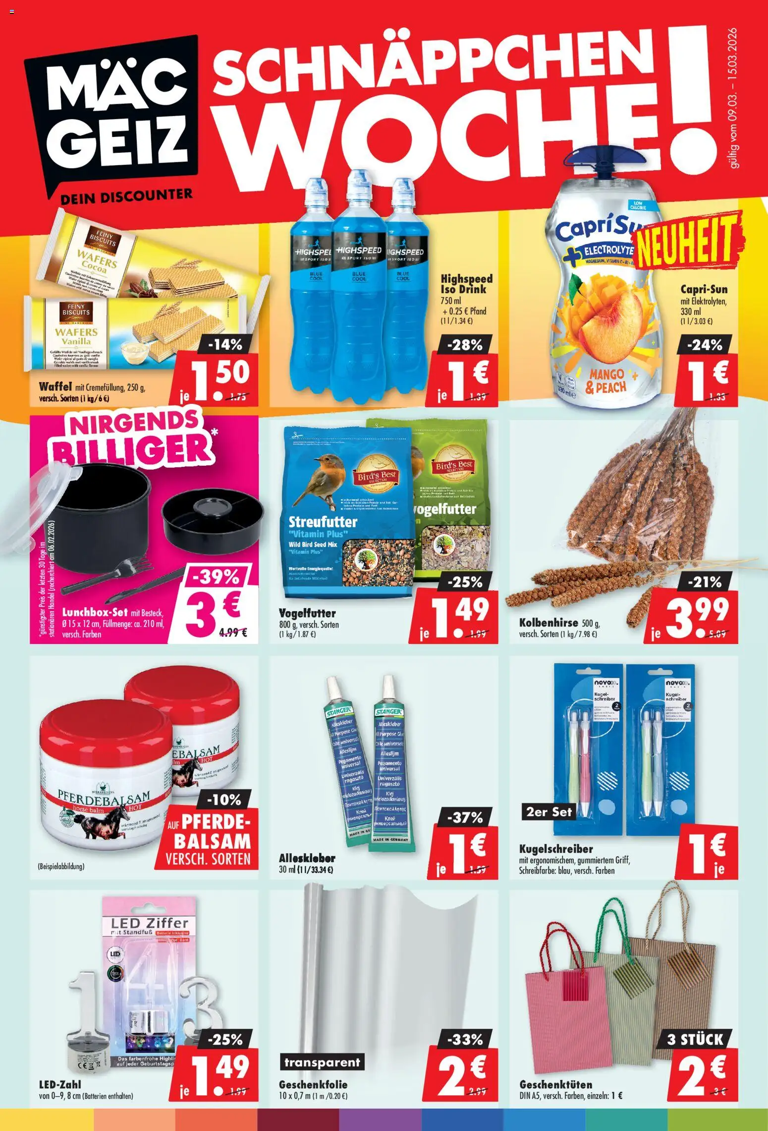 Mäc Geiz Prospekt 	 - Seite 1 - gültig ab 09.03.2026