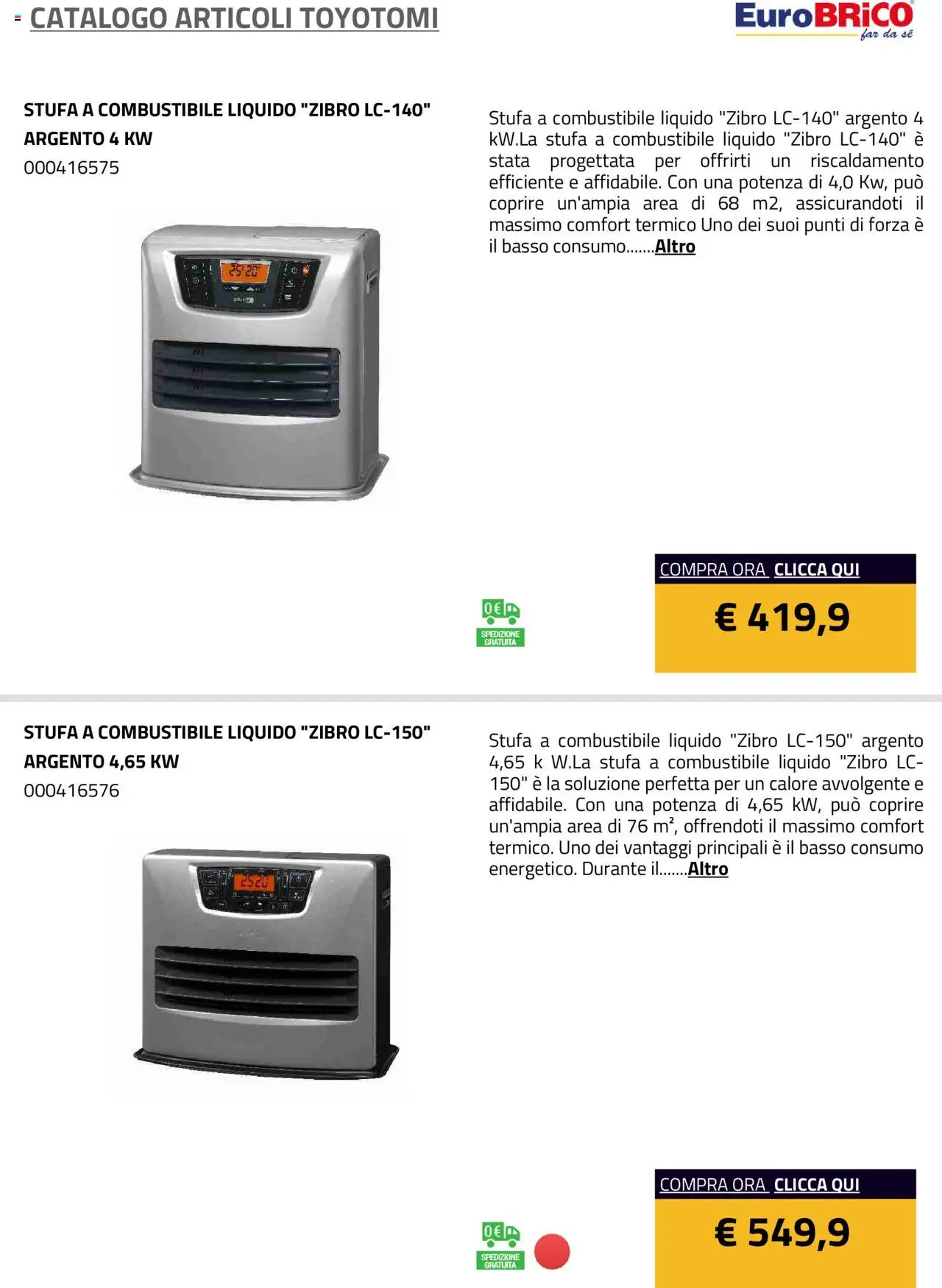 Eurobrico Articoli Toyotomi catalogo - pagina 5 - valido dal 23/07/2025