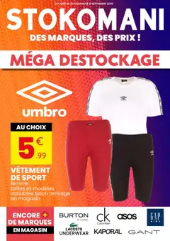 Aperçu Stokomani - Catalogue méga destockage valable à partir du 15/09/2025